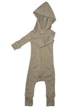 Load image into Gallery viewer, Nicholas Hooded Romper - Oat Gray
